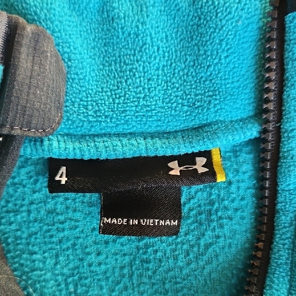 Under Armour Blue and Black Half-Zip Pullover - Picture 2 of 3
